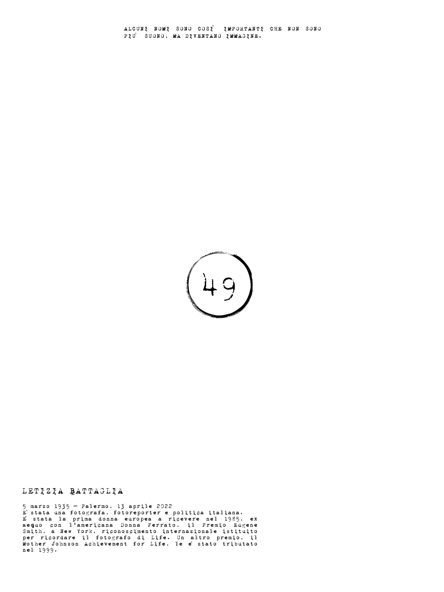 Print 49 // Letizia