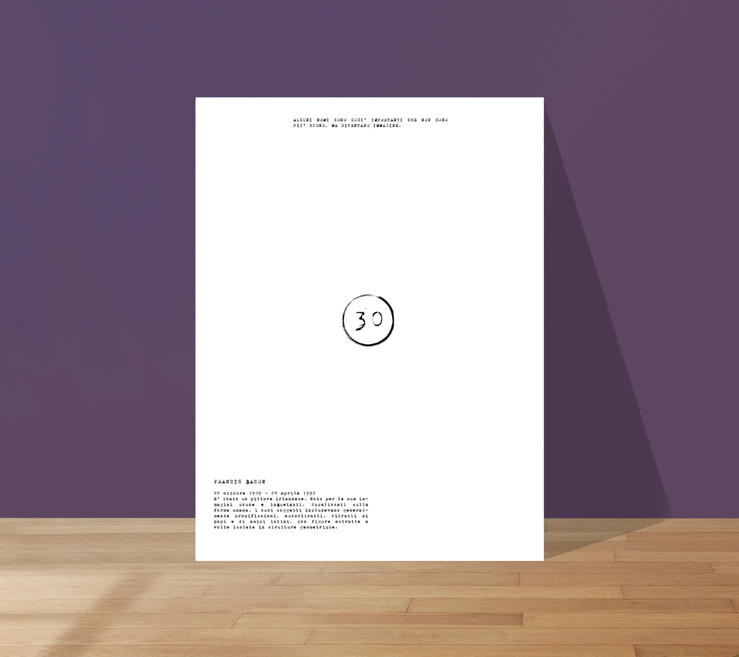Print 30 // Francis