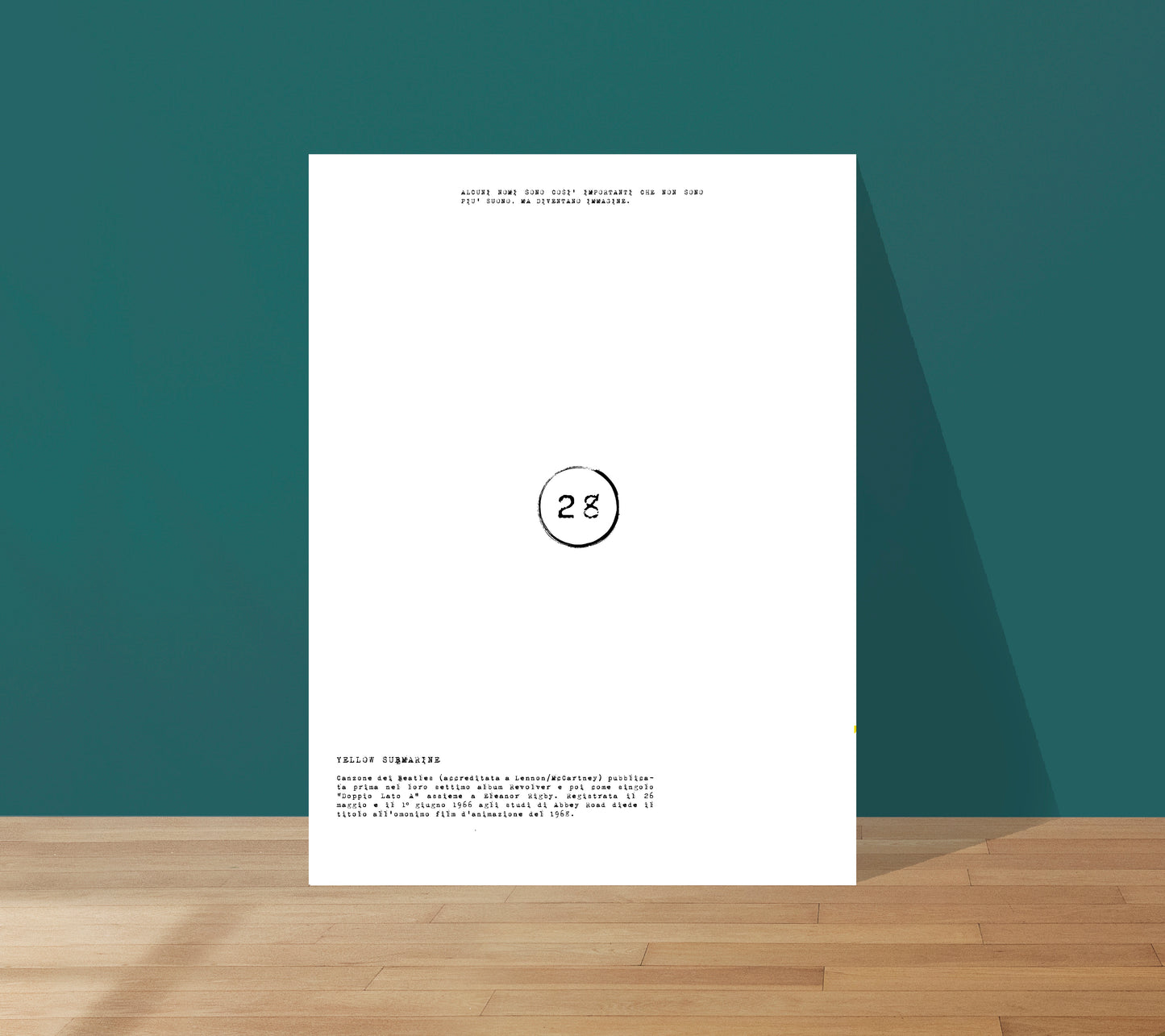 Print 28 // Yellow submarine